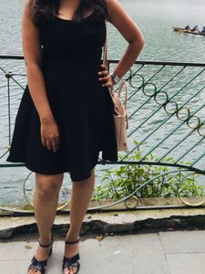 Classic Black Fit & Flare Dress
