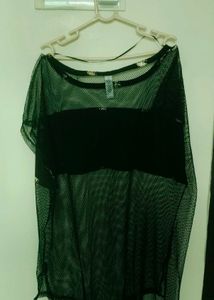 Black Sheer net top
