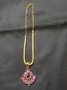 Purple Coloure Small Girl  Chain .
