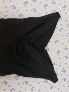 Chic Black Cowl Neck Top