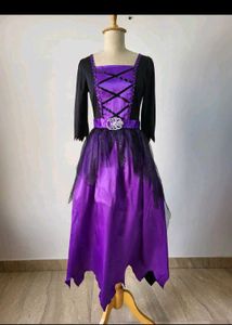 Enchanting Purple Witchy Gown
