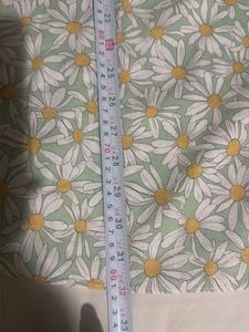Daisy Print Smocked Puff Sleeve Dress