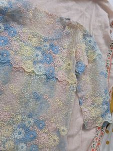 Floral Lace Blouse Top