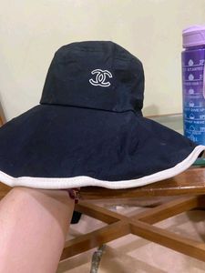chanal Stylish Black Bucket Hat