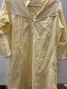 Yellow White Striped Tunic