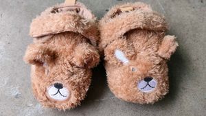 Adorable Bear Slippers for Baby!