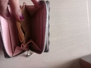Combo Of Grey Small  Batua &amp; Pink Side Siling  Bag