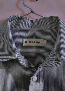 Striped Button-Down Shirt