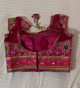 Embellished Pink Padded Blouse