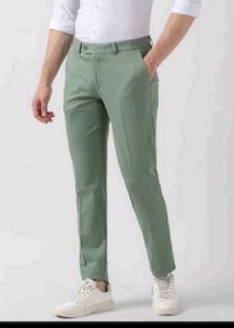 Men's Sage Green Formal Trousers