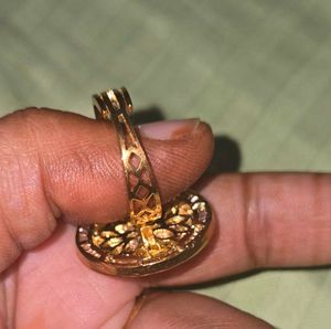 Victorian Coin Ring with Crystals
