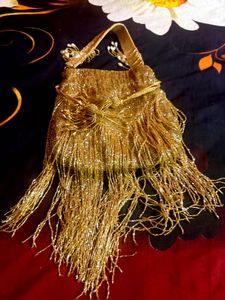 Gold  potli bag