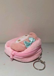 Cute Pink melody Plush Coin Pouch