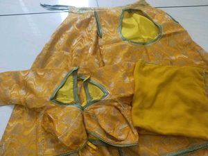rajputi poshak Yellow Lehenga Choli Set
