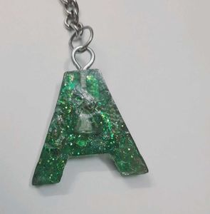 'A' Initial Keychain