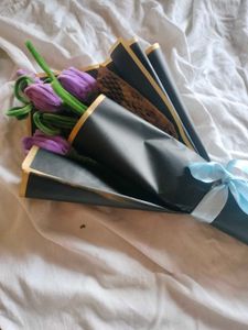 Handmade Purple Tulip Bouquet