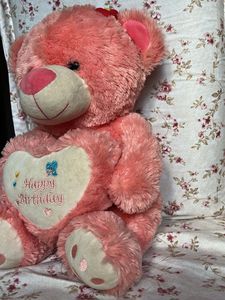 Pink Happy Birthday Teddy Bear