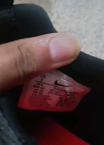 Nike Black Red Slip-On Sneakers