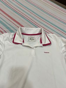 Reebok White Polo Shirt Size XL