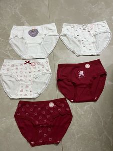 Pink cargo jeans and 5 briefs