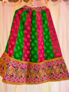 Vibrant Green Lehenga Choli Set