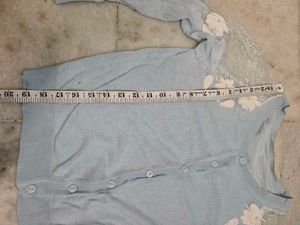 Light Blue Floral Cardigan