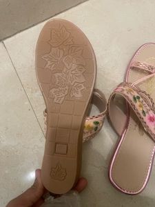 Embellished Pink Flats