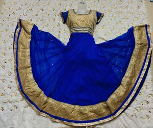 Royal Blue Anarkali Gown
