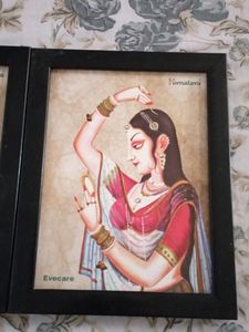 Rajasthani Man And Woman Frame Combo Of 2