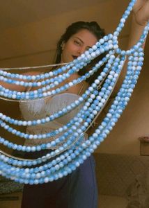 pearl beads body chain