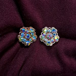 New Arrival Rose Gold Stone Ear Studs For Women