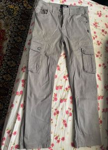 H&M Gray Cargo Pants
