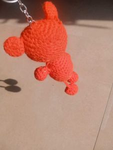 Handmade Crochet Bear Keychain