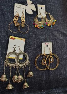 Set of 4 Fashion Earrings