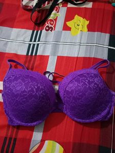 Purple Lace Bra