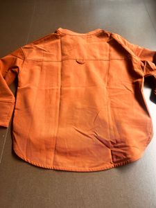 Chic Orange Button-Up Tunic