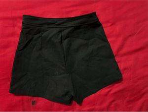 Classic Black High-Waisted Shorts