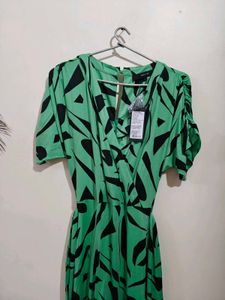 Vero Moda Mint Green Printed Dress