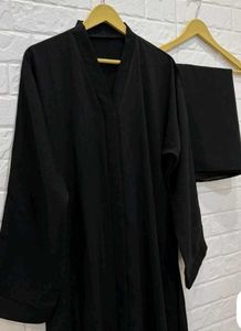 3XL plain abaya / burqa with black duppata