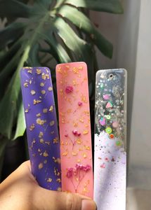 Handmade Colourful Resin Bookmarks( SET OF 3)