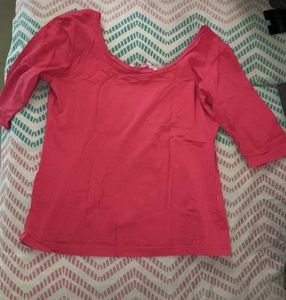 Chic Pink 3/4 Sleeve Top