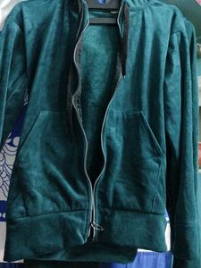 Velvet night suit- Deep Green