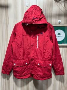 light weight New Balance Red Hooded Jacket