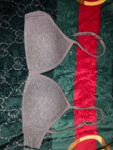 Comfortable Grey Cotton Bralette