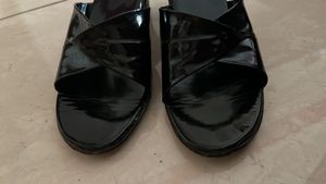 Chic Black Open Heels