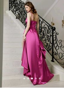 Hot pink gown