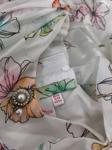 Floral Print Sheer Dress