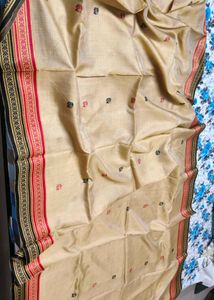 Traditional Tussar Silk Fully Zari Thread Saree