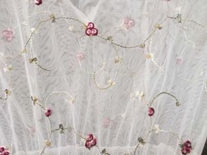 Sheer Embroidered Floral Mini Dress