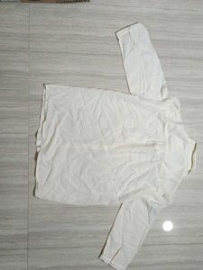 Elegant Sheer Blouse with Embellished Collar